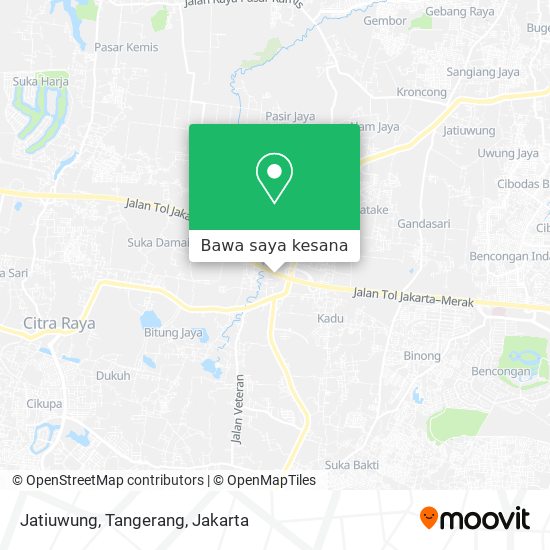 Peta Jatiuwung, Tangerang