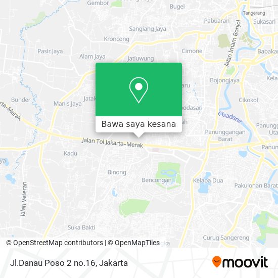 Peta Jl.Danau Poso 2 no.16