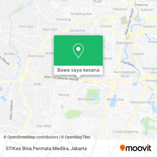 Peta STIKes Bina Permata Medika