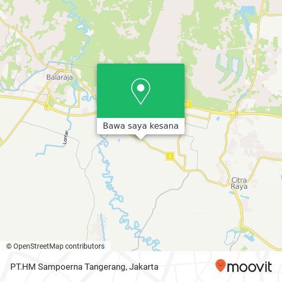 Peta PT.HM Sampoerna Tangerang