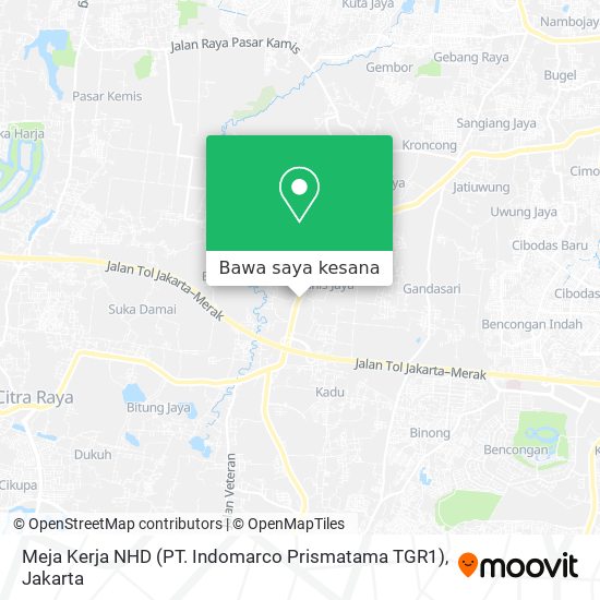 Peta Meja Kerja NHD (PT. Indomarco Prismatama TGR1)