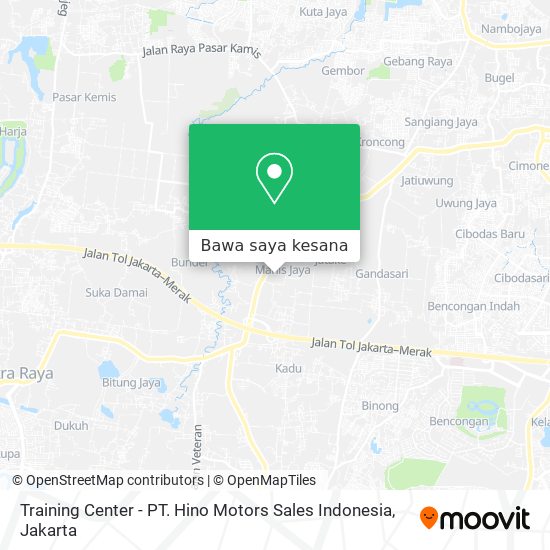 Peta Training Center - PT. Hino Motors Sales Indonesia