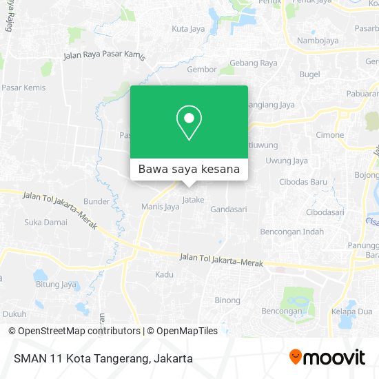 Peta SMAN 11 Kota Tangerang