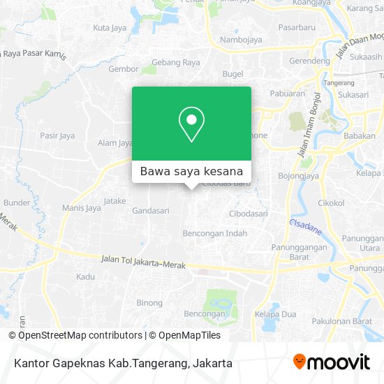 Peta Kantor Gapeknas Kab.Tangerang