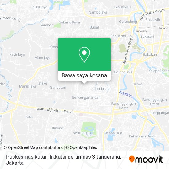 Peta Puskesmas kutai_jln.kutai perumnas 3 tangerang