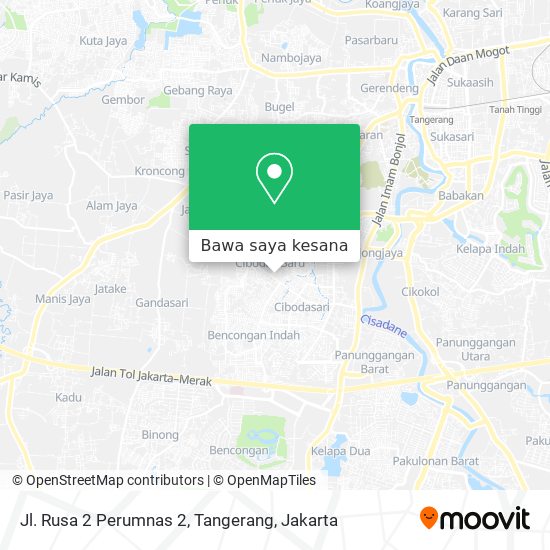 Peta Jl. Rusa 2 Perumnas 2, Tangerang