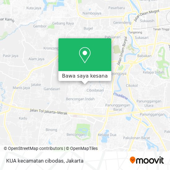 Peta KUA kecamatan cibodas
