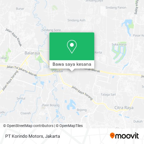Peta PT Korindo Motors