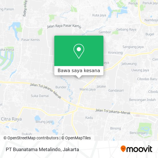 Peta PT Buanatama Metalindo