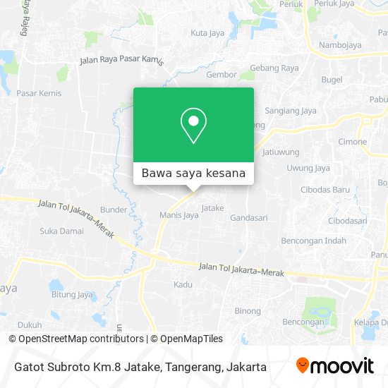 Peta Gatot Subroto Km.8 Jatake, Tangerang