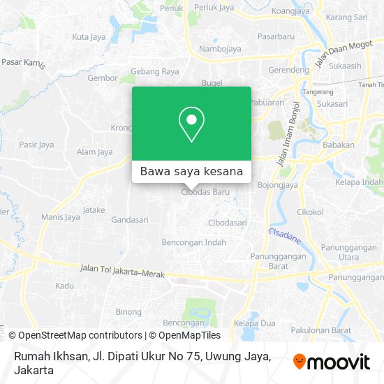 Peta Rumah Ikhsan, Jl. Dipati Ukur No 75, Uwung Jaya