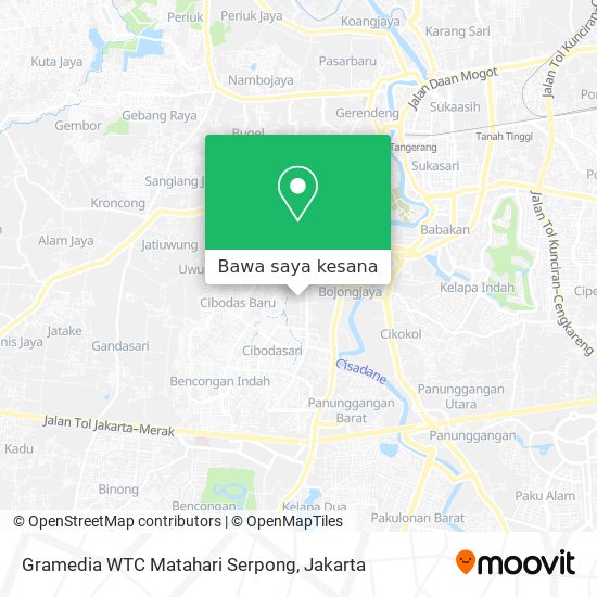 Peta Gramedia WTC Matahari Serpong