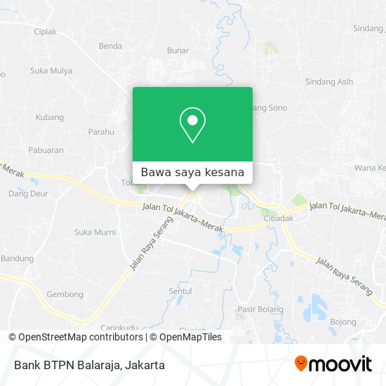 Peta Bank BTPN  Balaraja