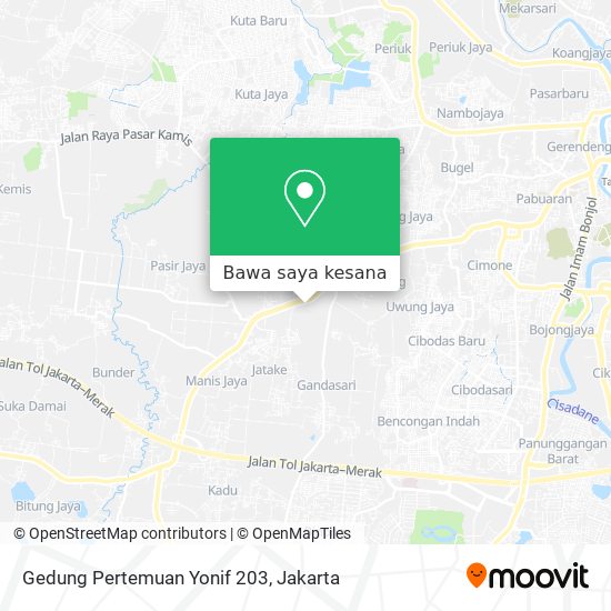 Peta Gedung Pertemuan Yonif 203