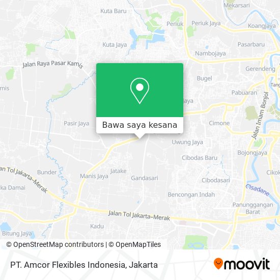 Peta PT. Amcor Flexibles Indonesia