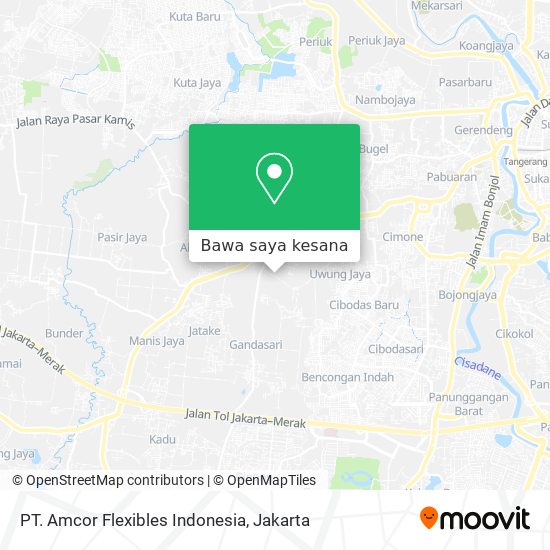 Peta PT. Amcor Flexibles Indonesia