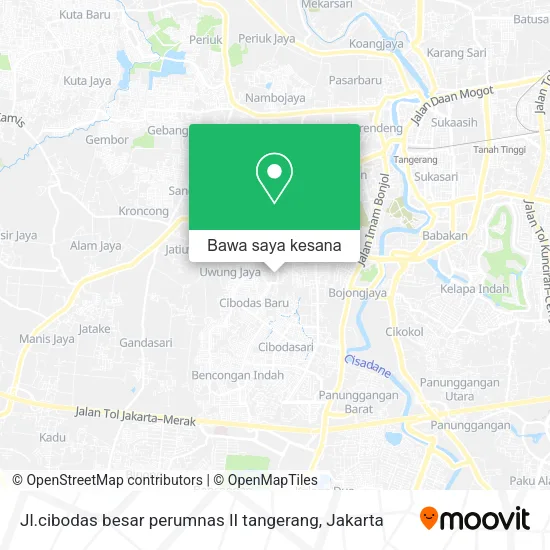 Peta Jl.cibodas besar perumnas II tangerang