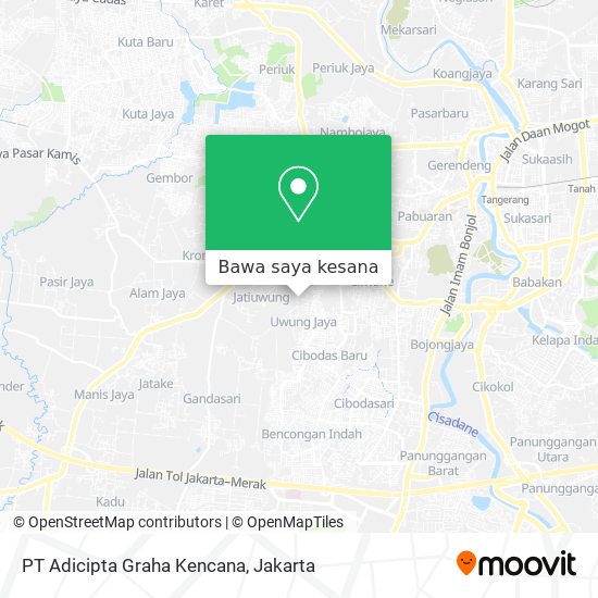 Peta PT  Adicipta Graha Kencana