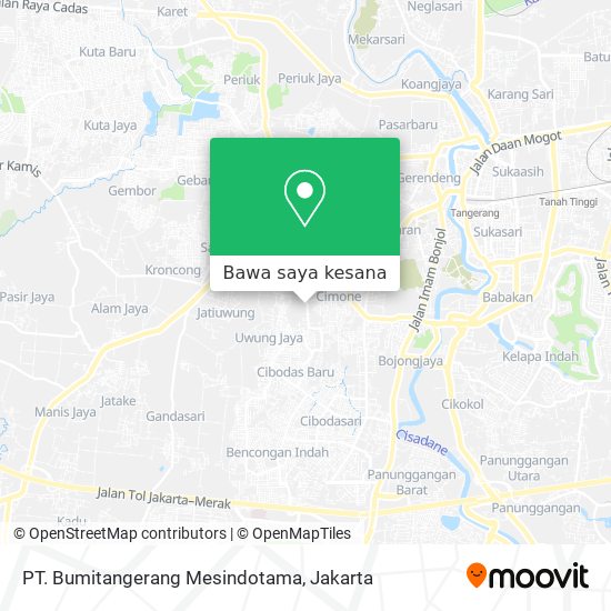 Peta PT. Bumitangerang Mesindotama