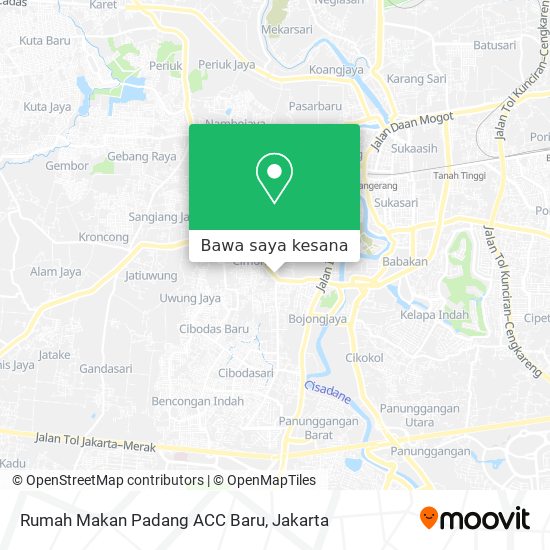 Peta Rumah Makan Padang ACC Baru