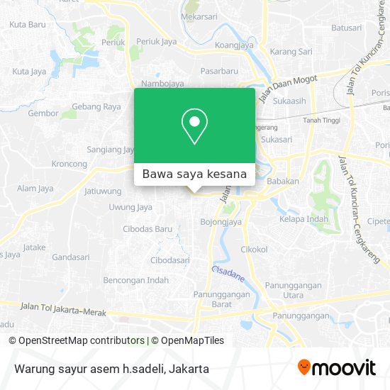 Peta Warung sayur asem h.sadeli