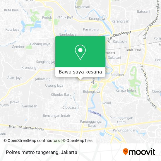 Peta Polres metro tangerang