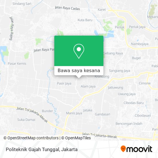 Peta Politeknik Gajah Tunggal