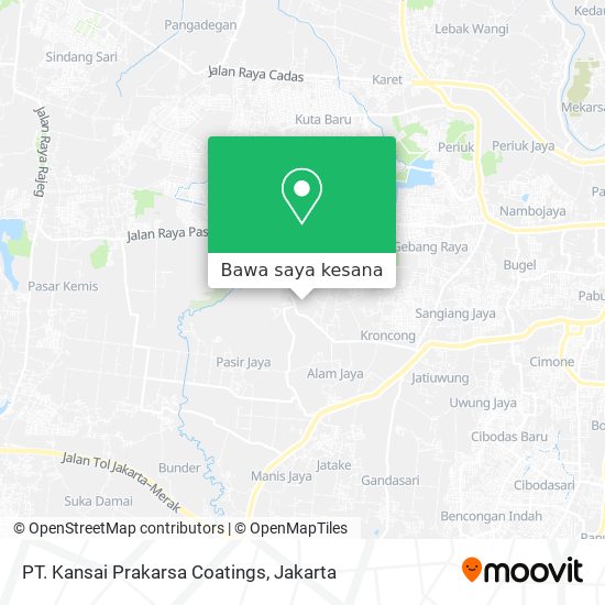 Peta PT. Kansai Prakarsa Coatings