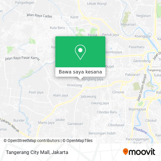 Peta Tangerang City Mall