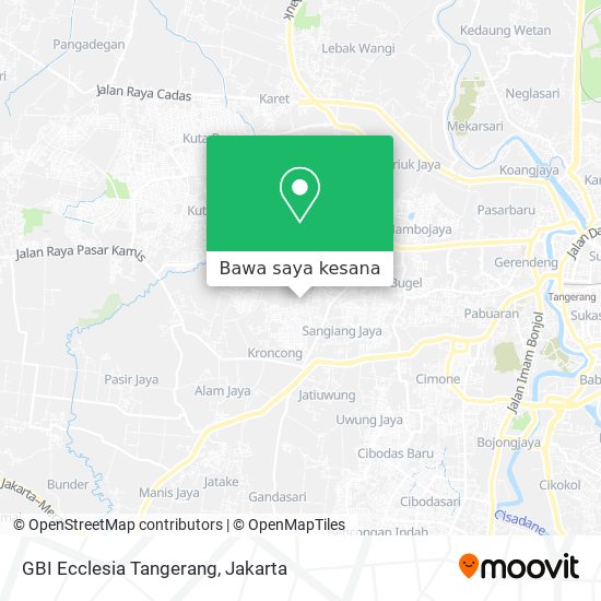 Peta GBI Ecclesia Tangerang