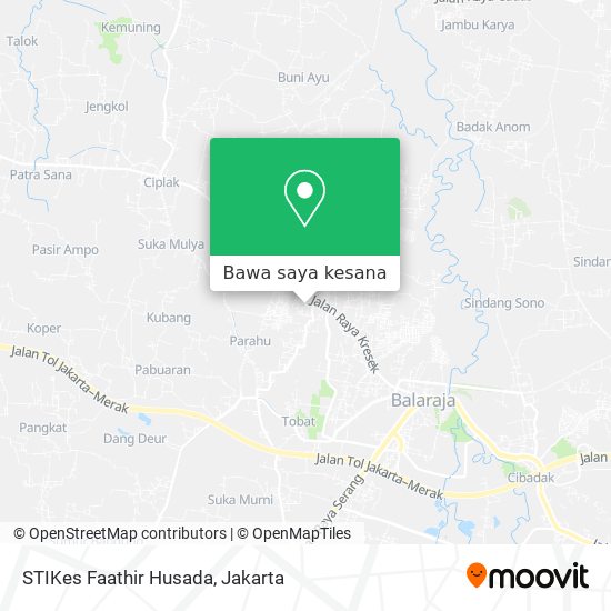 Peta STIKes Faathir Husada