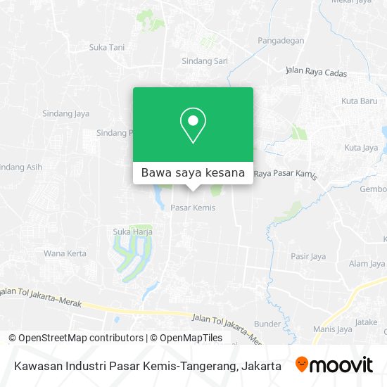 Peta Kawasan Industri Pasar Kemis-Tangerang