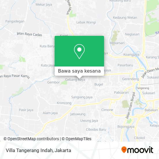 Peta Villa Tangerang Indah