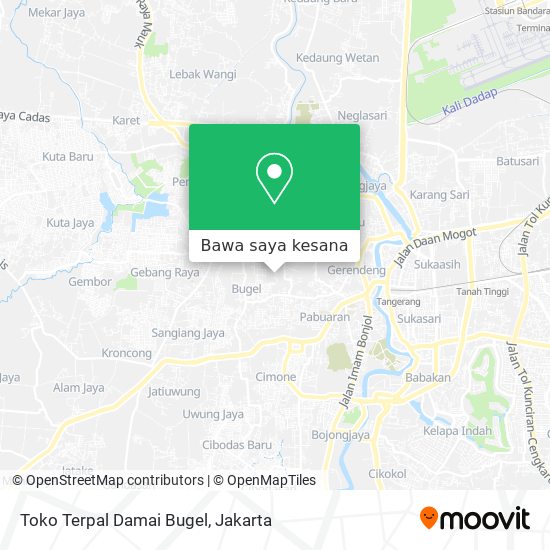 Peta Toko Terpal Damai Bugel