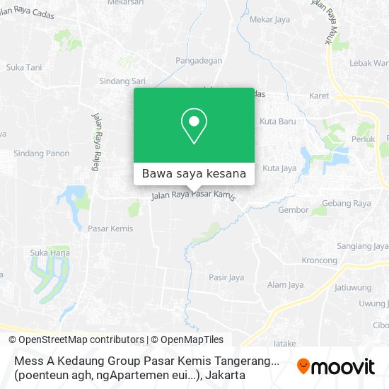 Peta Mess A Kedaung Group Pasar Kemis Tangerang...  (poenteun agh, ngApartemen eui...)