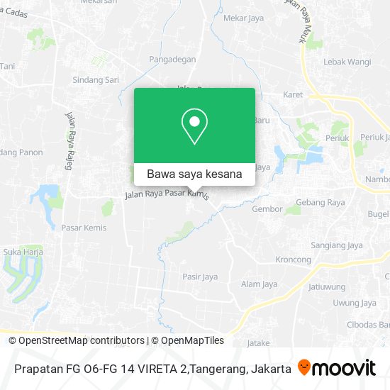 Peta Prapatan FG O6-FG 14 VIRETA 2,Tangerang