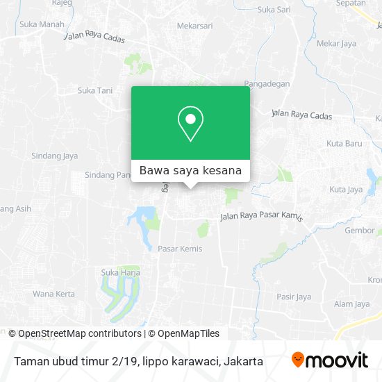 Peta Taman ubud timur 2 / 19, lippo karawaci