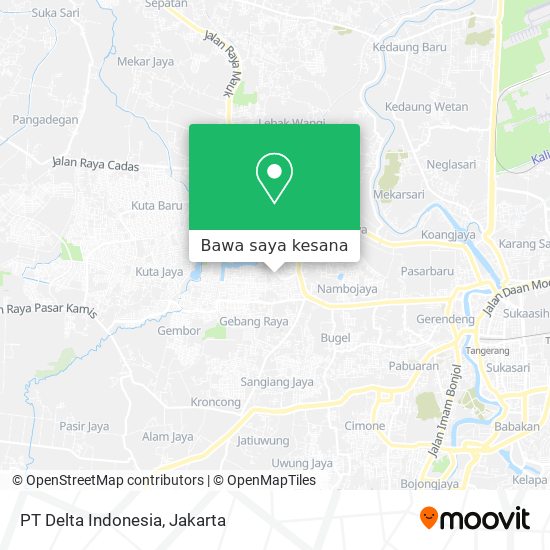 Peta PT Delta Indonesia