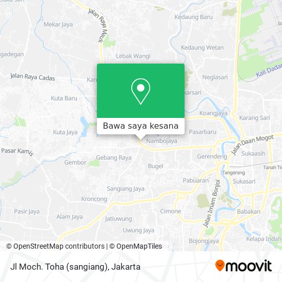 Peta Jl Moch. Toha (sangiang)