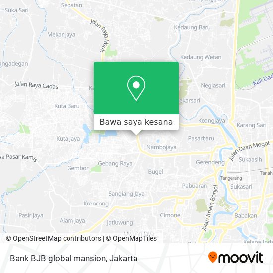 Peta Bank BJB global mansion