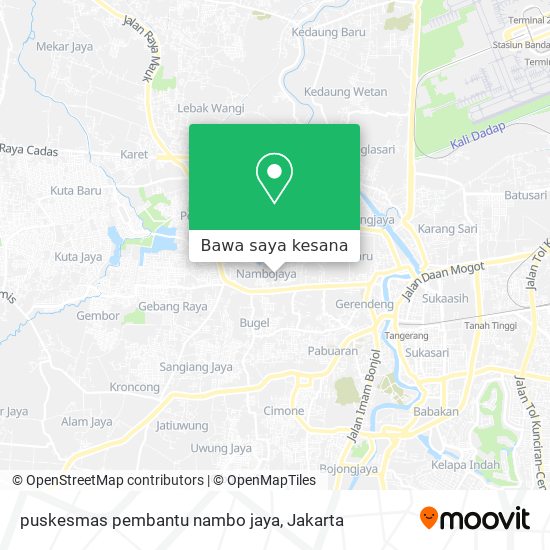 Peta puskesmas pembantu nambo jaya