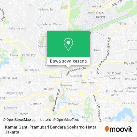 Peta Kamar Ganti Pramugari Bandara Soekarno-Hatta