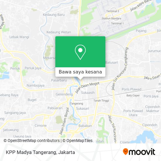 Peta KPP Madya Tangerang