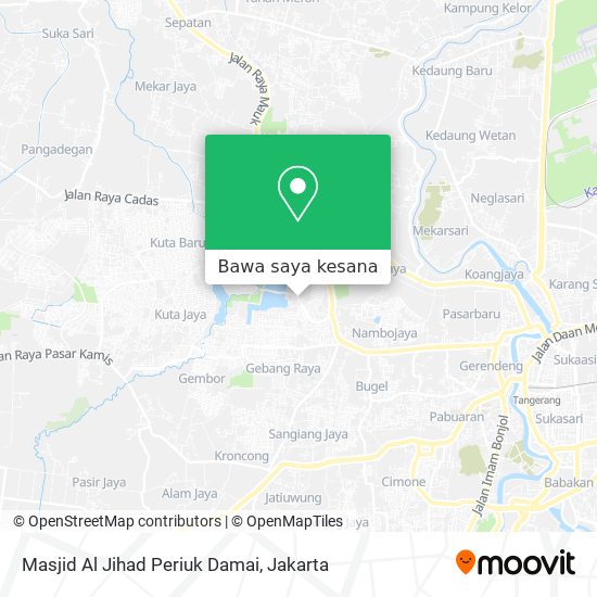 Peta Masjid Al Jihad Periuk Damai