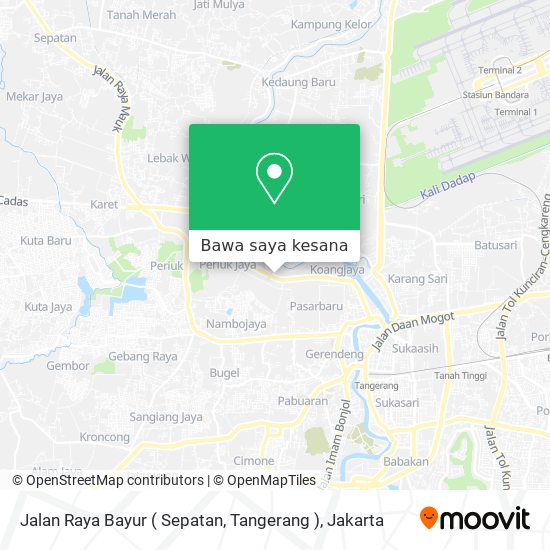 Peta Jalan Raya Bayur ( Sepatan, Tangerang )