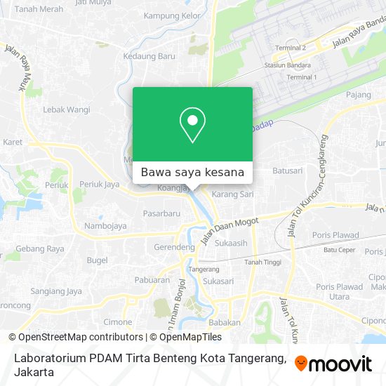Peta Laboratorium PDAM Tirta Benteng Kota Tangerang