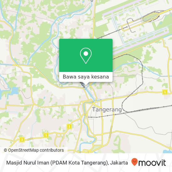 Peta Masjid Nurul Iman (PDAM Kota Tangerang)