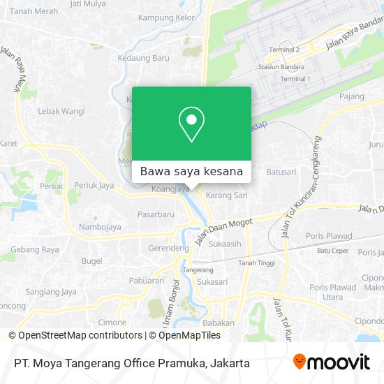 Peta PT. Moya Tangerang Office Pramuka