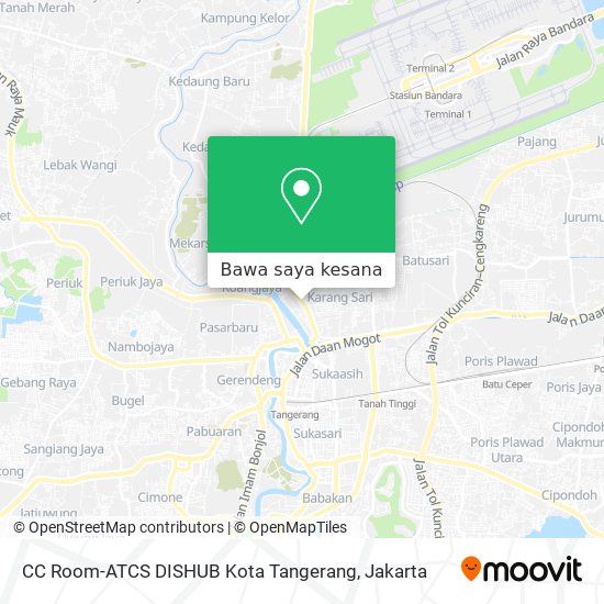 Peta CC Room-ATCS DISHUB Kota Tangerang