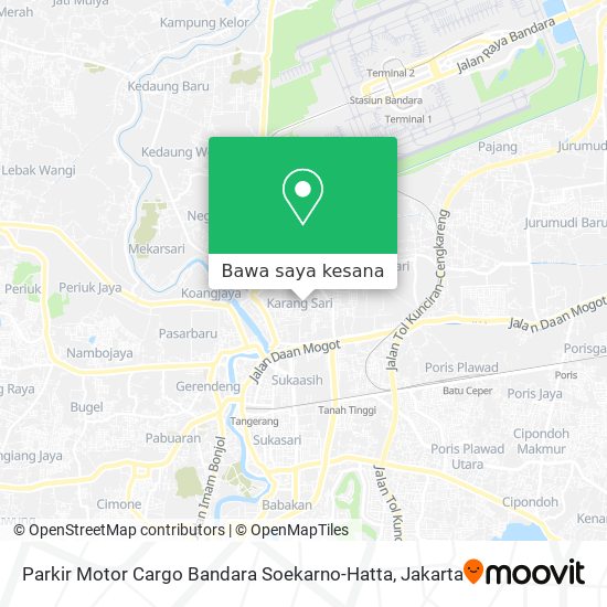 Peta Parkir Motor Cargo Bandara Soekarno-Hatta
